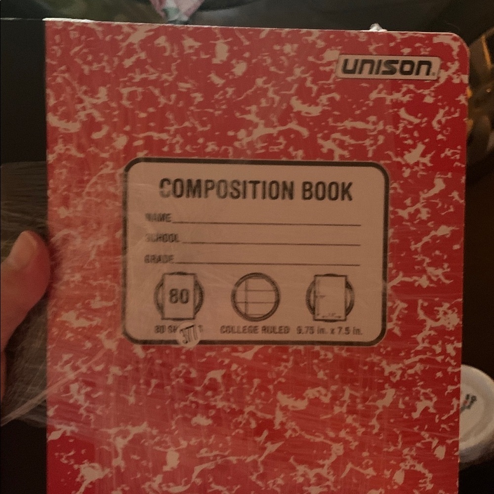 3 Pack Red Composition Book - Picture 2 of 4
